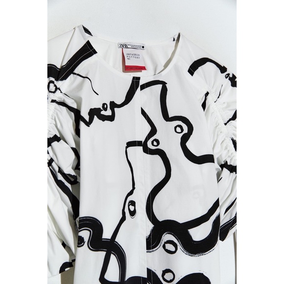 Zara NWT Art & Deco Pottery Jade Paton Collection Limited Edition XS-Small - Picture 6 of 10